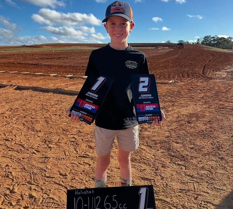 Skill Hire proud to support 10-year-old motorcross sensation